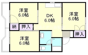 パレーシャル笹沖の物件間取画像